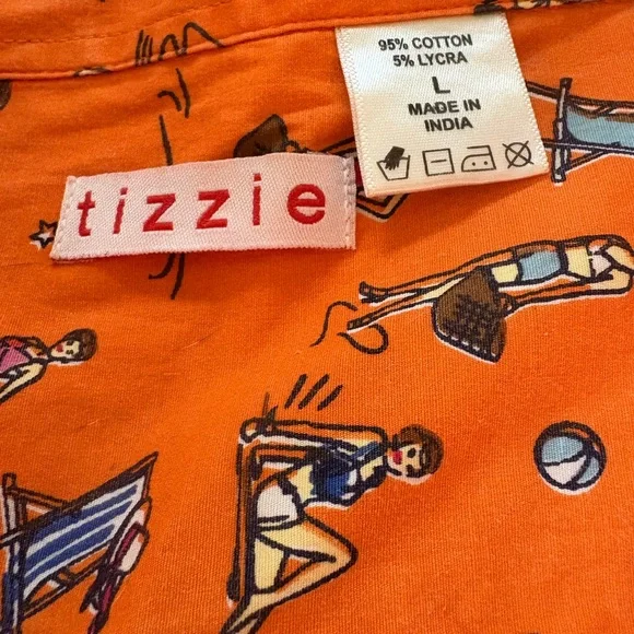 Orange Geometric Pattern Dress - Picture 3 of 5